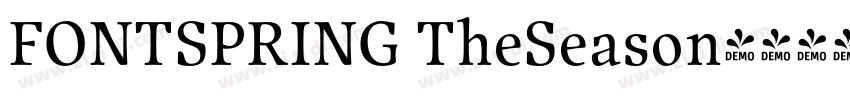 FONTSPRING TheSeason字体转换 FONTSPRING TheSeason字体转换